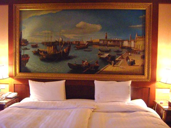 威尼斯酒店的壁画（威尼斯酒店客房图片）